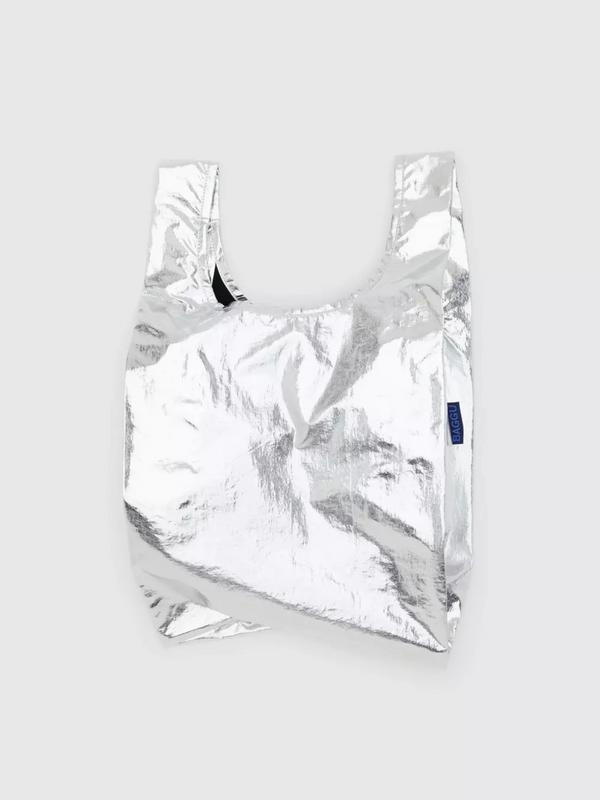 Baby Baggu | Metallic Silver