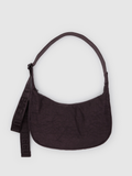 Medium Nylon Crescent Bag | Chocolate Plum