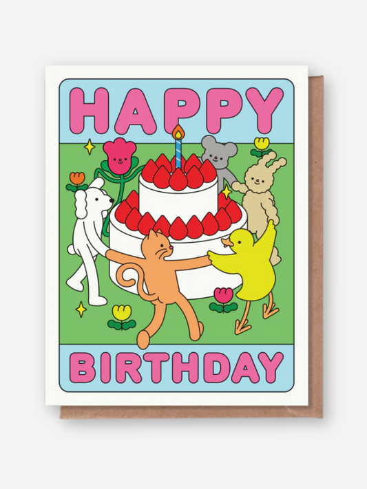 Happy Birthday Cake Card