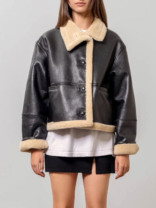 Leather Shearling Jacket