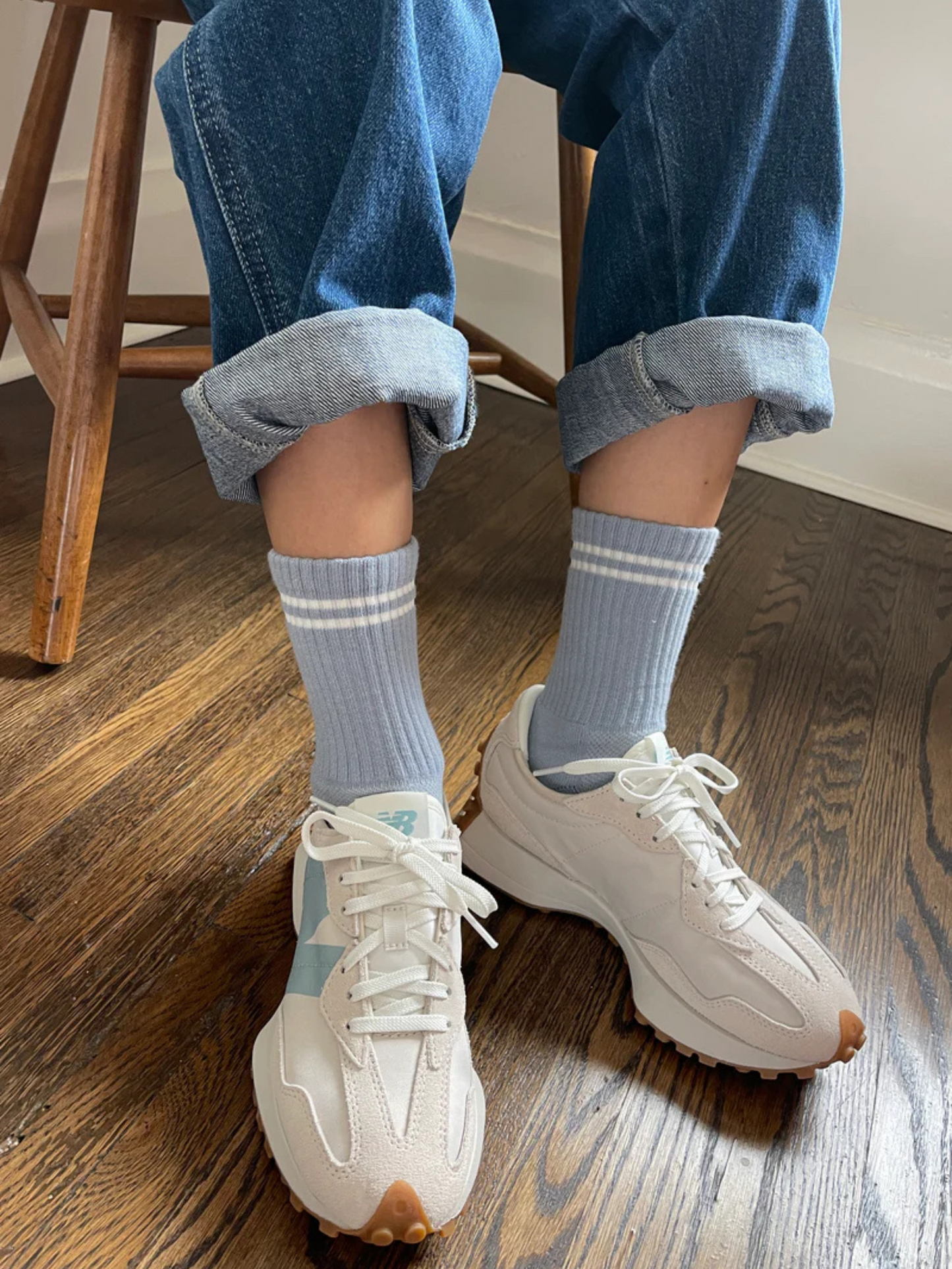 Boyfriend Socks | Blue Grey