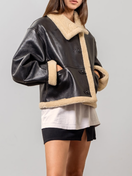 Leather Shearling Jacket