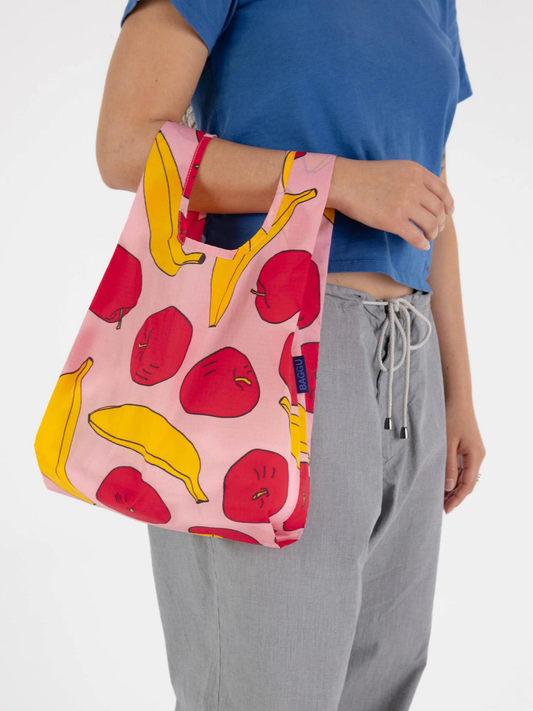 Baby Baggu | Light Pink Apples & Bananas