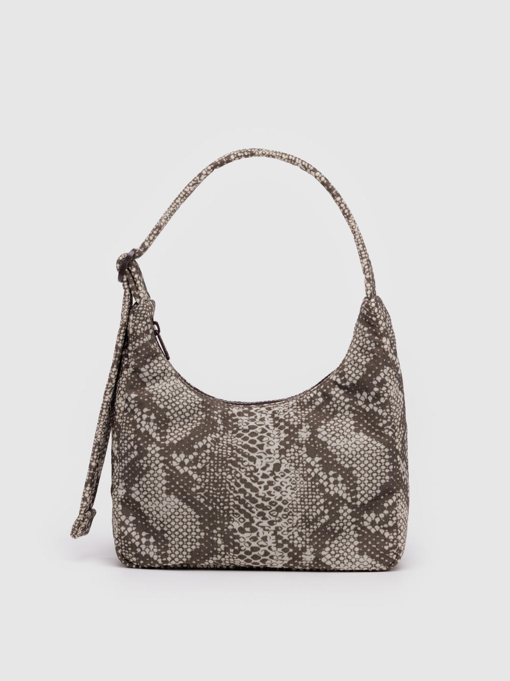 Mini Nylon Shoulder Bag | Snakeskin