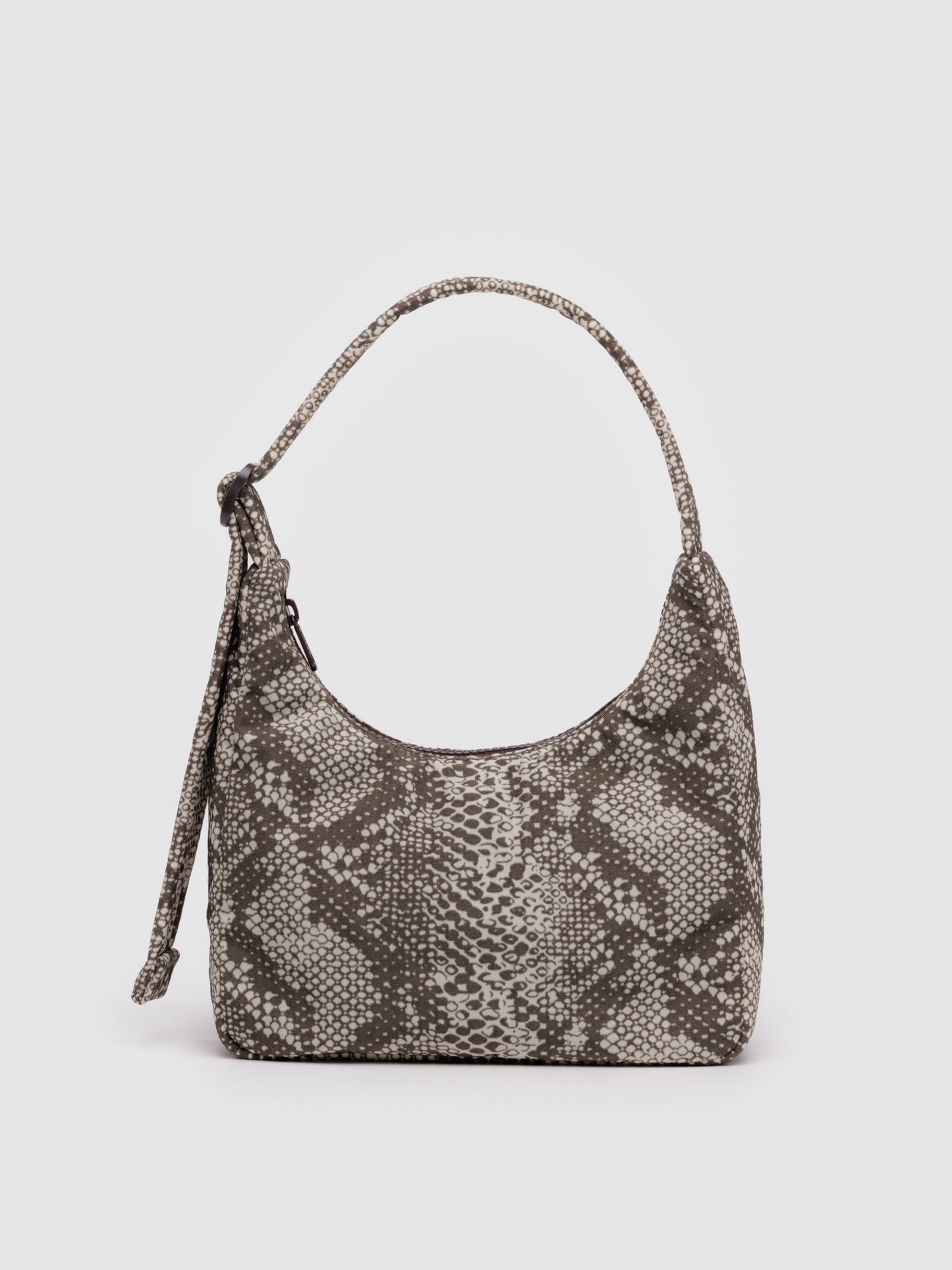 Mini Nylon Shoulder Bag | Snakeskin