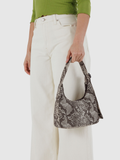 Mini Nylon Shoulder Bag | Snakeskin