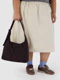 Nylon Shoulder Bag | Chocolate Plum