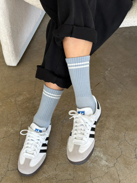 Boyfriend Socks | Blue Grey