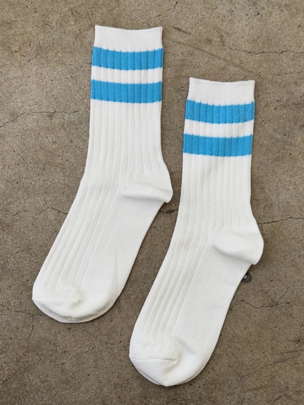 Her Socks Varsity | Blue Stripe