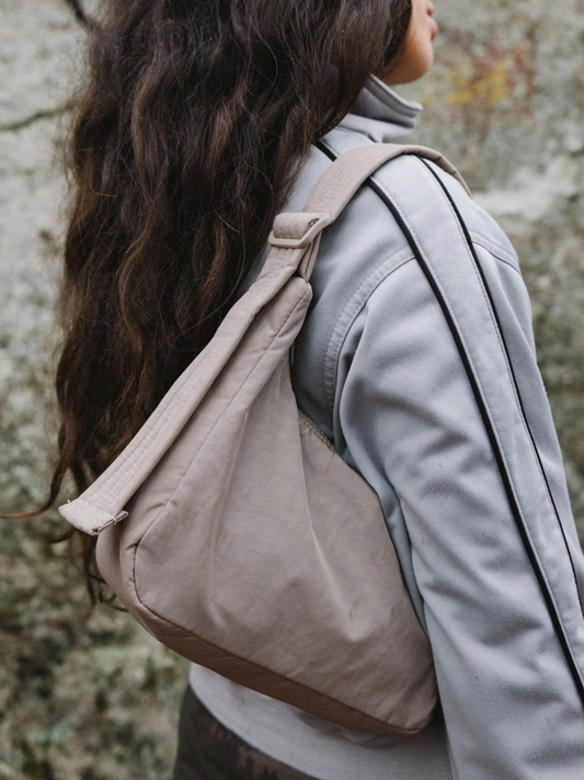 Mini Nylon Shoulder Bag | Dove