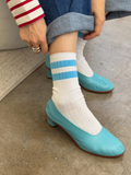 Her Socks Varsity | Blue Stripe