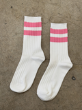 Her Socks Varsity | Pink Stripe