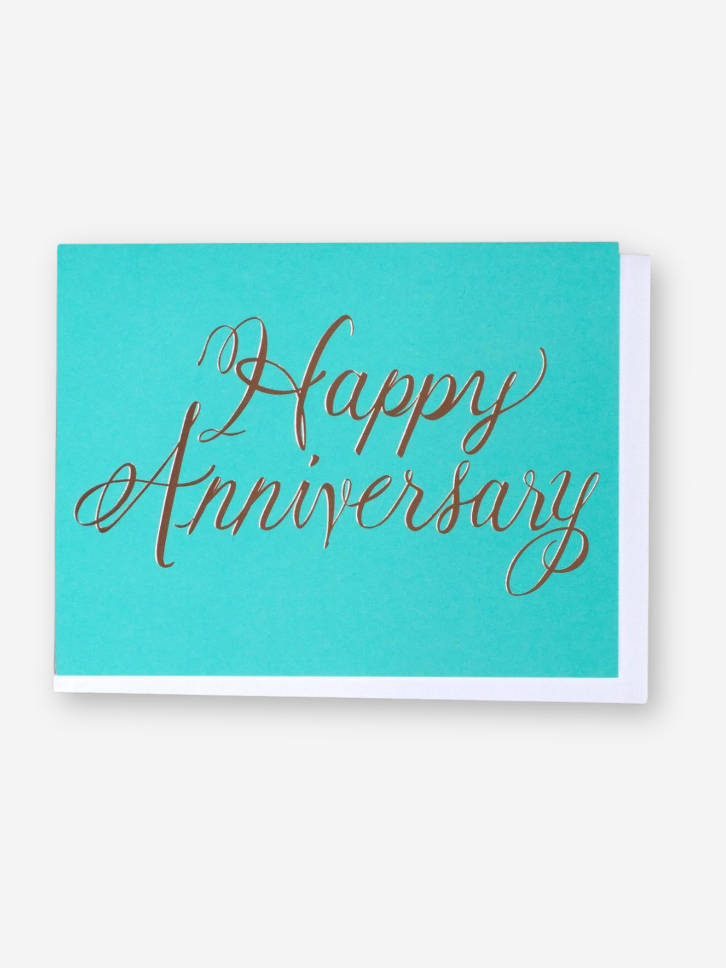 Rose Gold Foil Anniversary Card