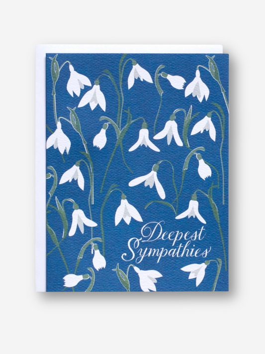 Snowdrops Sympathies Card