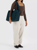 Small Cloud Carry-on | Navy Green Check