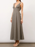 Augustine Plaid Maxi Dress