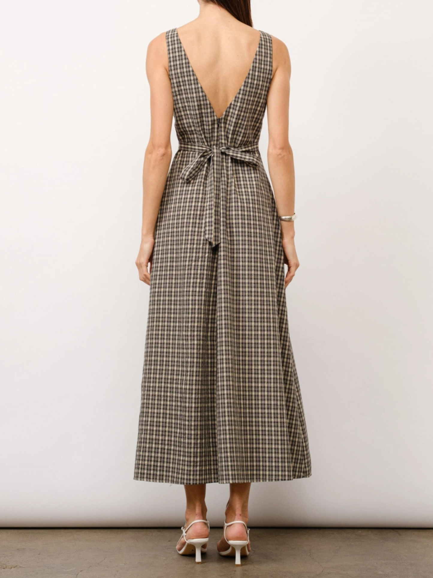 Augustine Plaid Maxi Dress