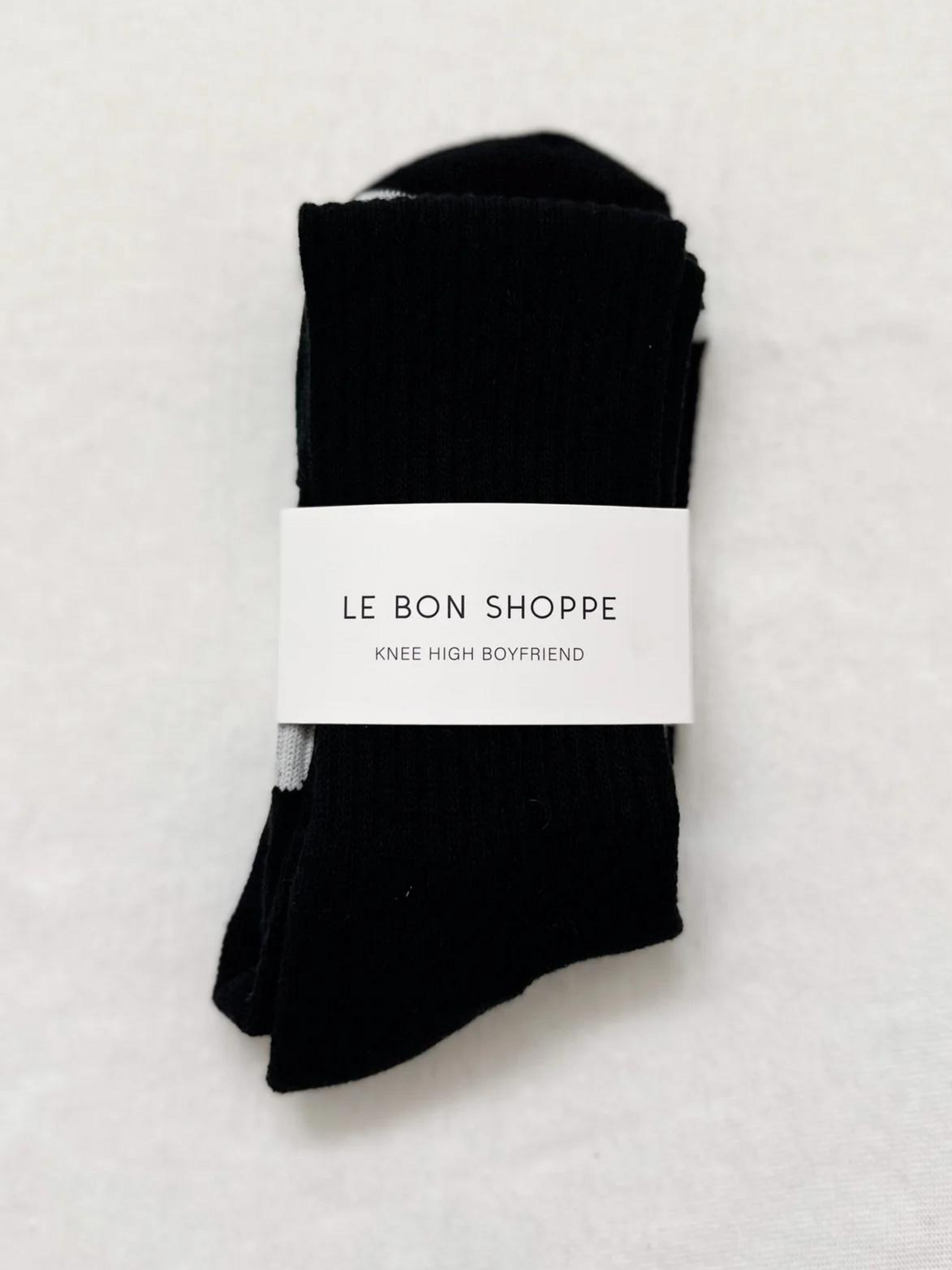 Knee High Boyfriend Socks | Black