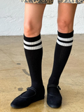 Knee High Boyfriend Socks | Black