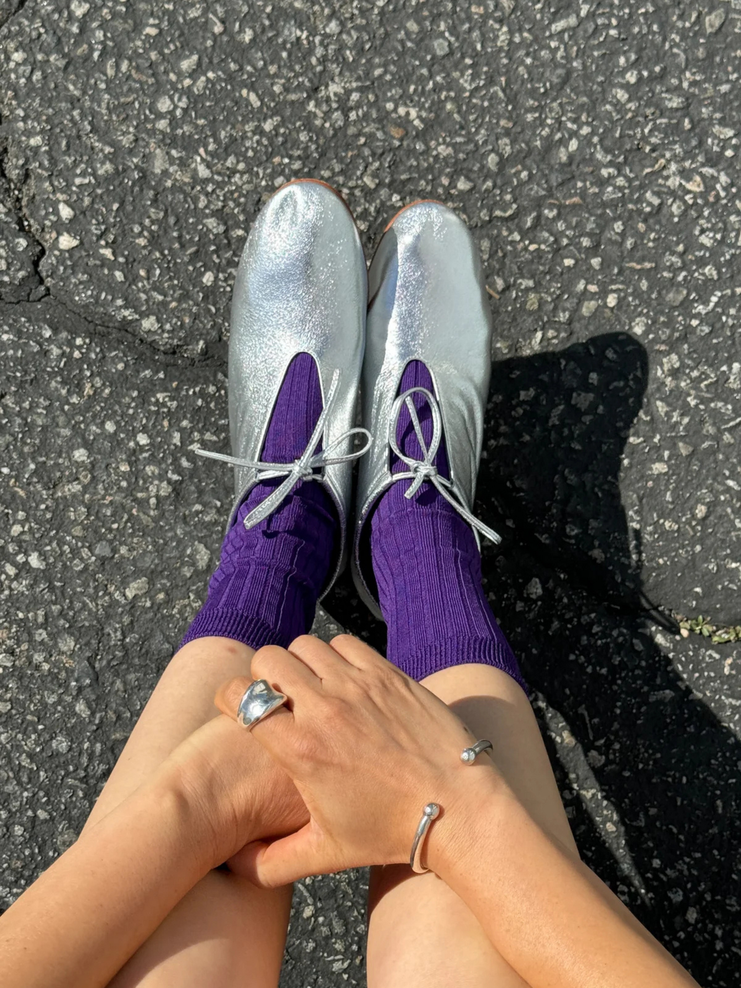 Her Socks | Eggplant