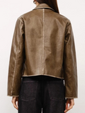 Kai Collared Leather Jacket