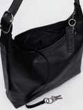 Recycled Leather Shoulder Bag | Black