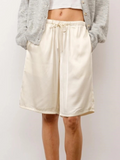 Lily Satin Long Shorts