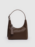 Mini Leather Shoulder Bag | Brown