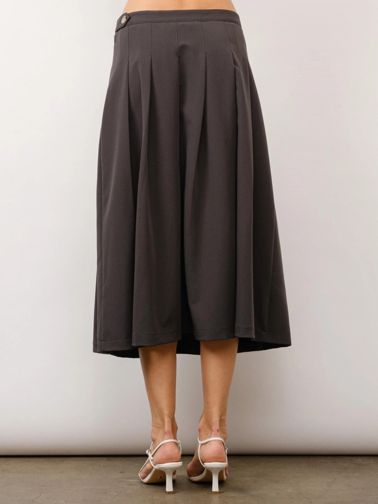 Penelope Pleated Midi Skirt