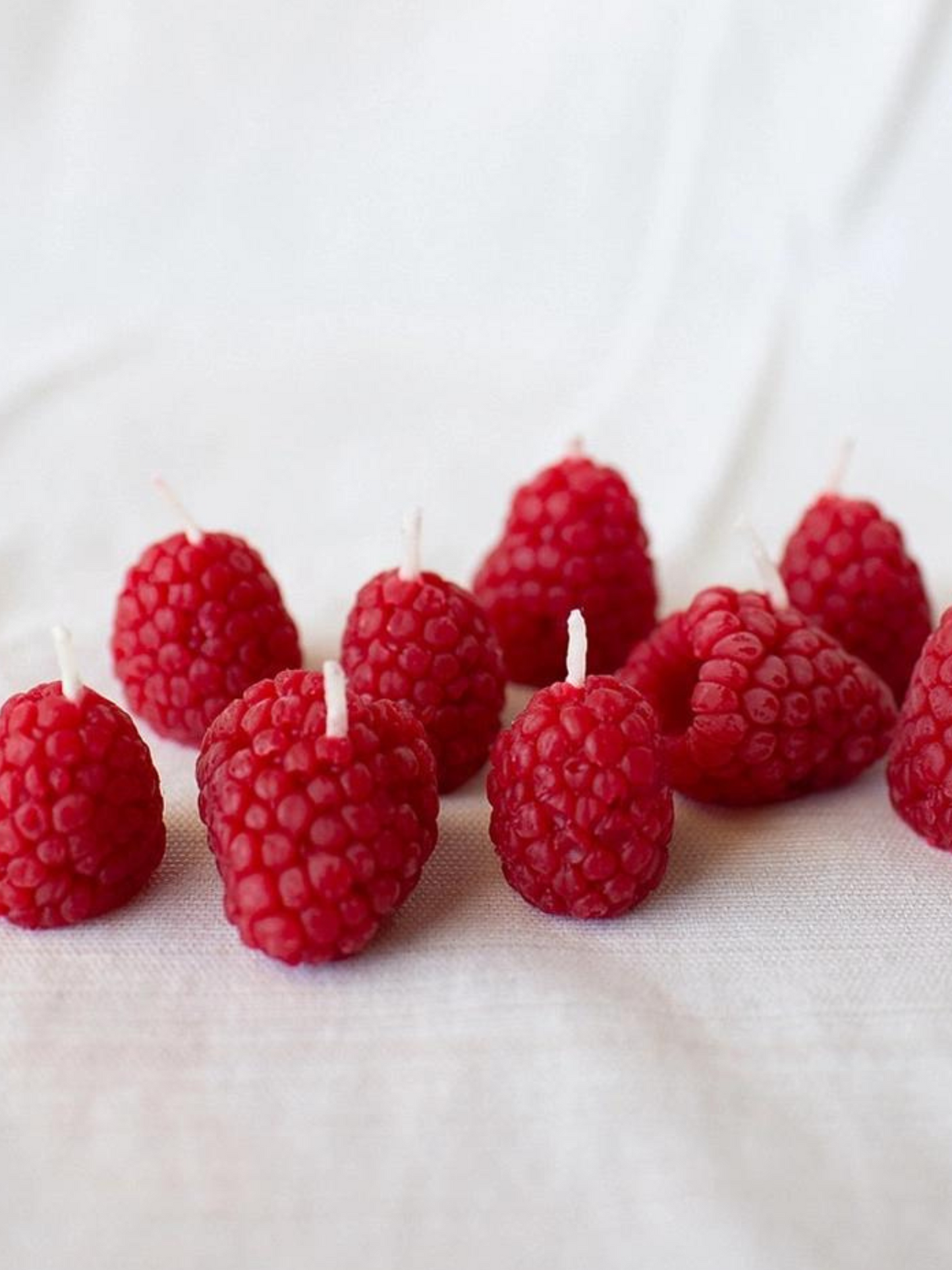 Raspberry Birthday Candles