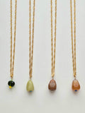 037 | various stone pendant necklaces