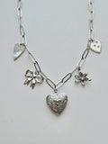 032 | silver 'sweetheart' charm necklace