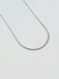 066 | silver flat braided chain