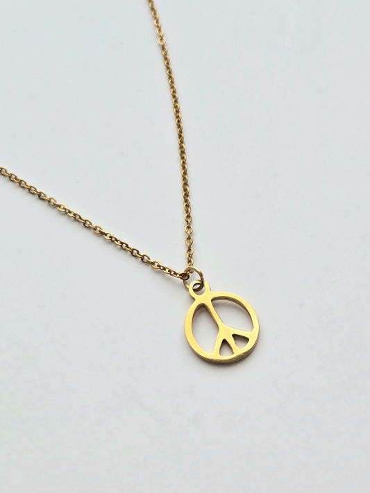 067 | peace sign necklace