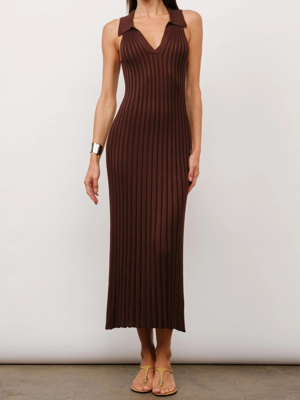 Solange Rib-Knit Maxi Dress