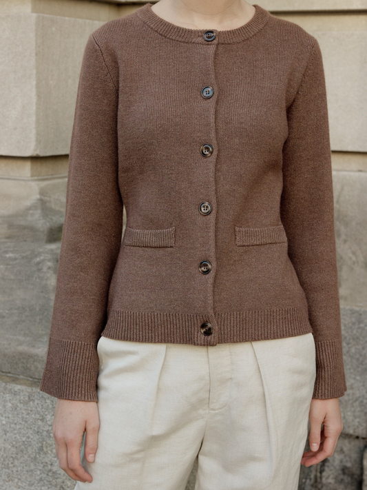 Tyler Cardigan | Chestnut Brown